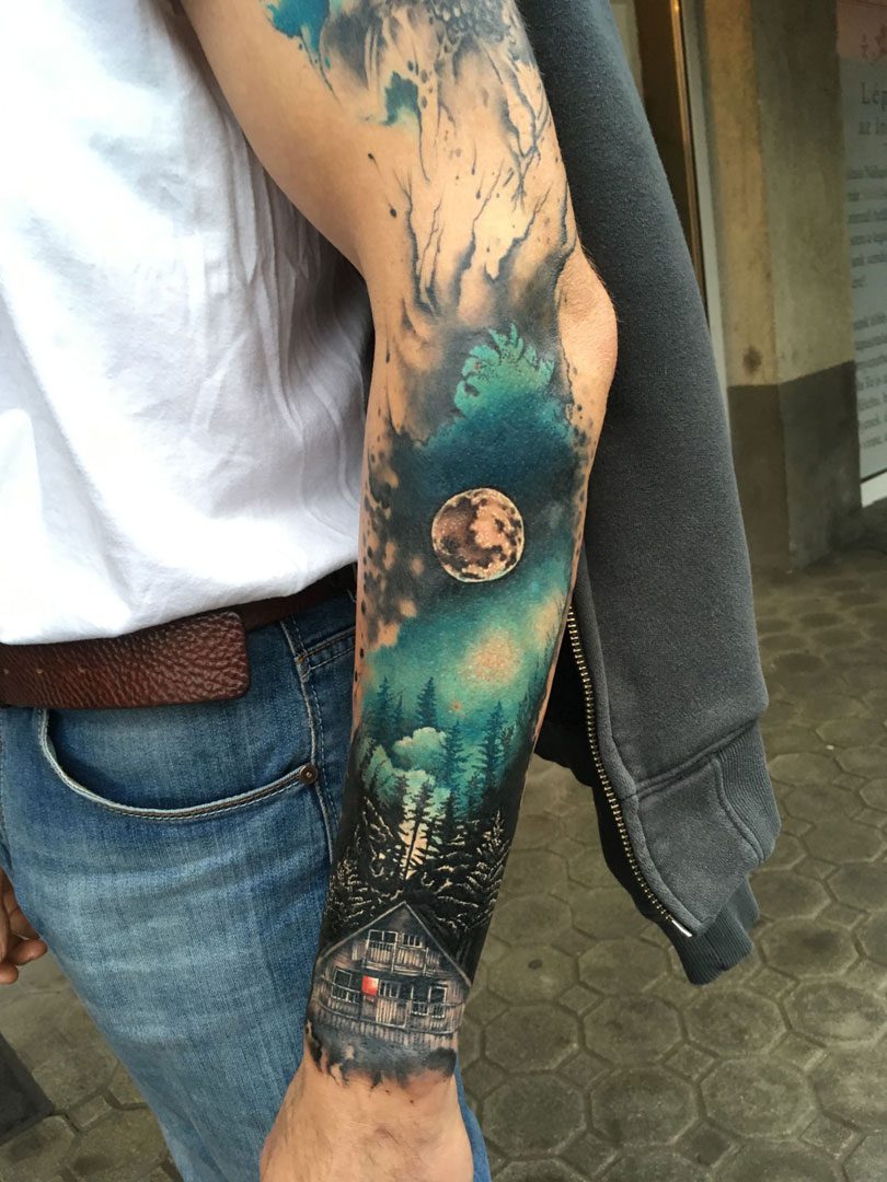 Tattoo aquarel